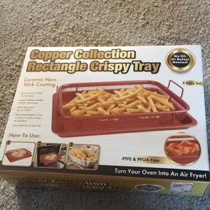 Copper Collection Rectangle Crispy Tray